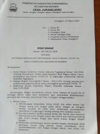 SURAT EDARAN PEMERINTAH DESA JURANGJERO